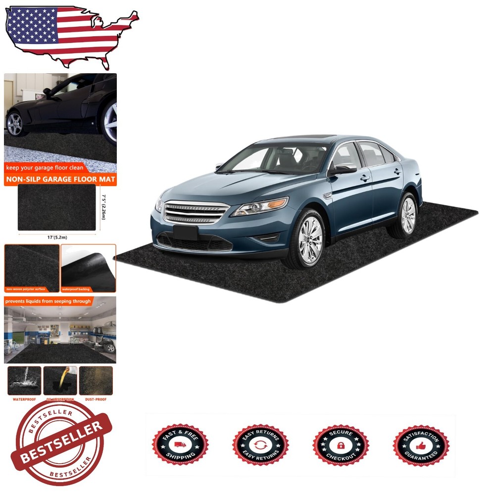 Extra Large Non-Slip Garage Floor Mat - 7'4