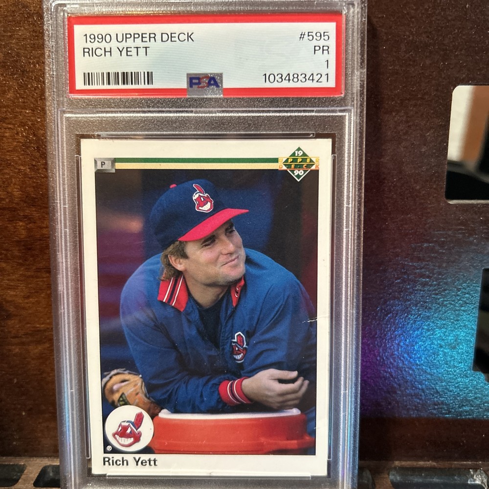 🔥 1990 Upper Deck Rich Yett #595 PR PSA GRADED -  MEME FLEX! 🔥