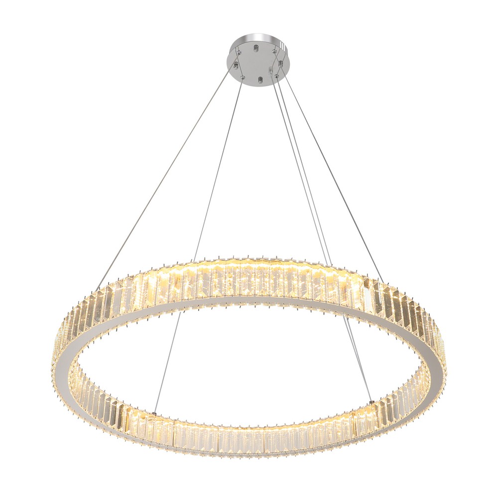 Modern Round Crystal Chandelier Large Ceiling Light for Living Room