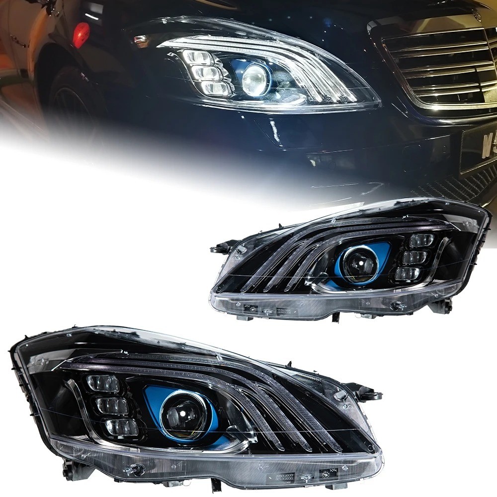 For Benz W221 2006-2013 S Class LED Headlight Assembly Upgrade Turn Signal Lamps