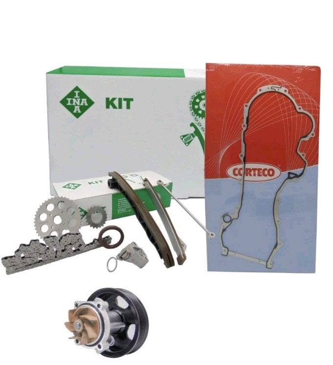 DISTRIBUTION CHAIN KIT + WATER PUMP INA 9 PCS FOR FIAT 1.3 MULTIJET PUNTO PAND
