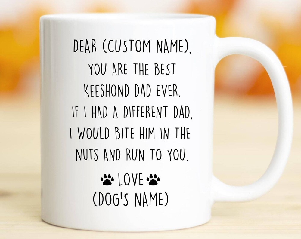 Keeshond Dad Birthday Gift Keeshond Dad Christmas Gift Wolfsspitz Dad Valentine
