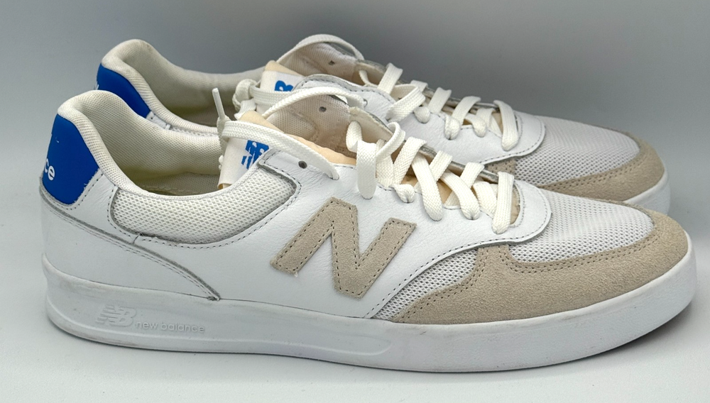 New Balance 300 Court Shoes Mens Size 11 D White Royal Blue Outdoor CT300WB3