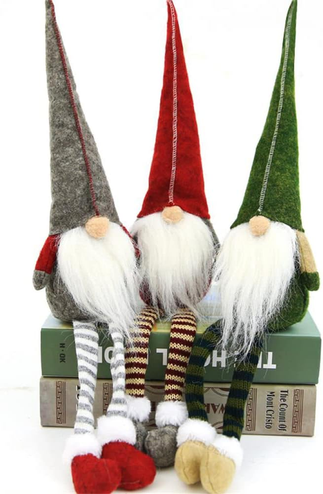 3Pcs New Christmas Decoration Long Legs Rudolph Doll Christmas Children Gift Hot