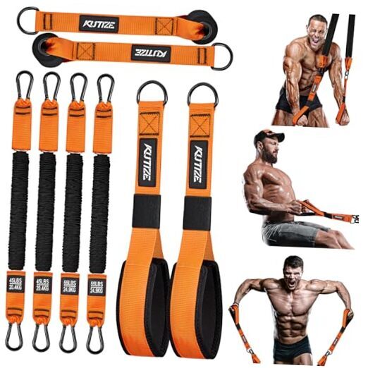 Home Gym Equipment Resistance Bands, Workout Equipment for Push Downs, Seated