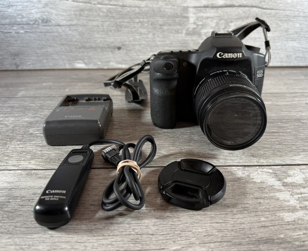 Canon EOS 50D 15.1MP Digital SLR Camera & Canon Zoom Lens EF-S 18-55mm 1:3.5-5.6