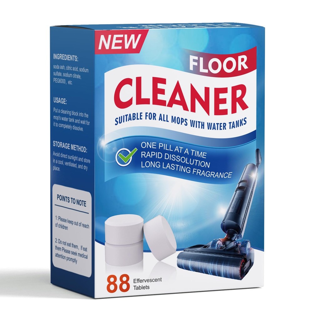 88PCS Floor Cleaner Lavender Scent Compatible with Tineco Vacuum Mop, One Pil...