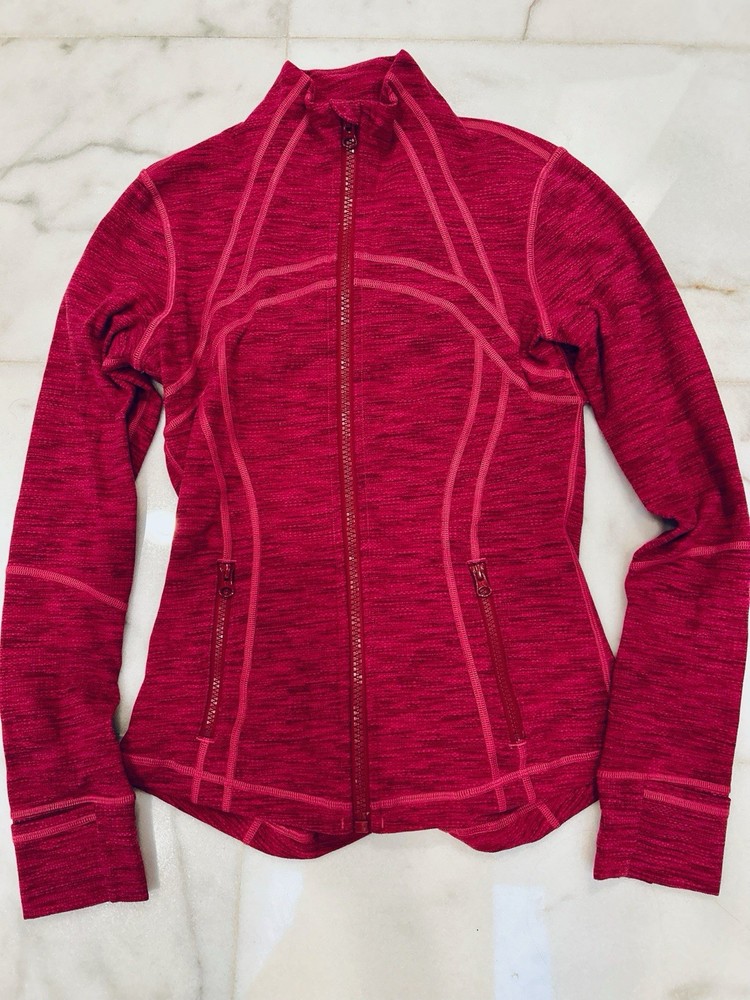 Lululemon Define Jacket for Women in Bright Pink Size 8