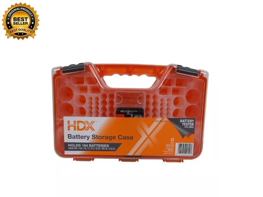 Household Battery Organizer Case, battery storage hold up to 184 batteries