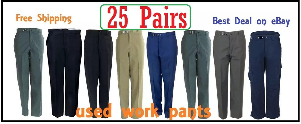Work Pants - PACK OF  25  - LIMITED TIME OFFER -  FREE Shipping-image