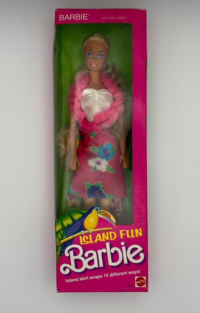 Vintage 1987 Mattel Barbie Island Fun Doll 4061 NRFB Mint Condition