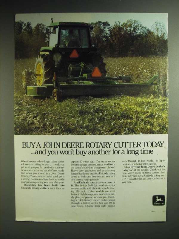 1985 John Deere Unibody Rotary Cutter for Sale - Get Yours Now