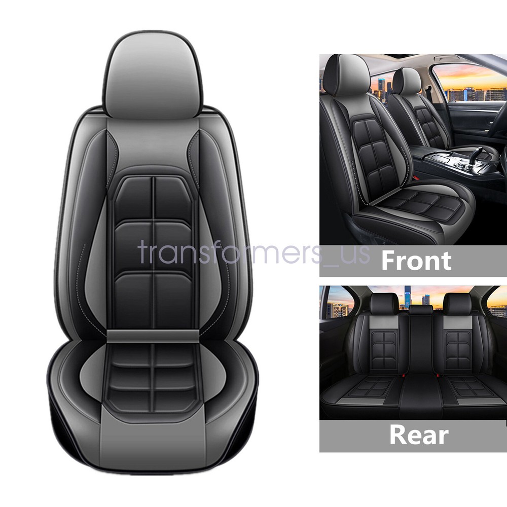 Hyundai 5-Piece PU Leather Car Seat Covers Front & Rear Protector