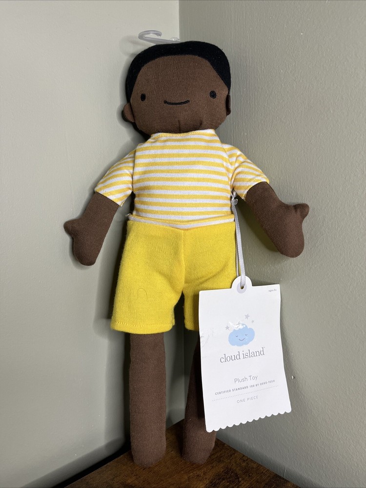 Cloud Island Plush 13” Doll Boy Yellow Shirt NWT
