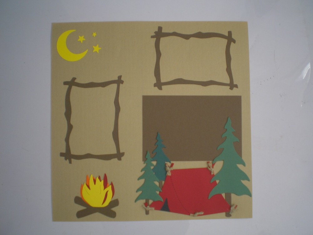 Camping 2 #302 premade scrapbook pages