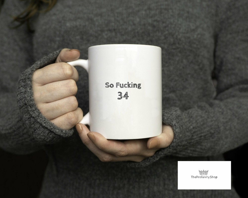 34th Birthday Mug Happy Birthday Coffee Drinker Custom Birthday Mug Mug For
