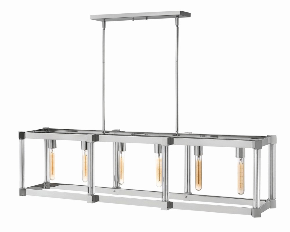 Fredrick Ramond FR36018 Nickel Empire 6-Light 48