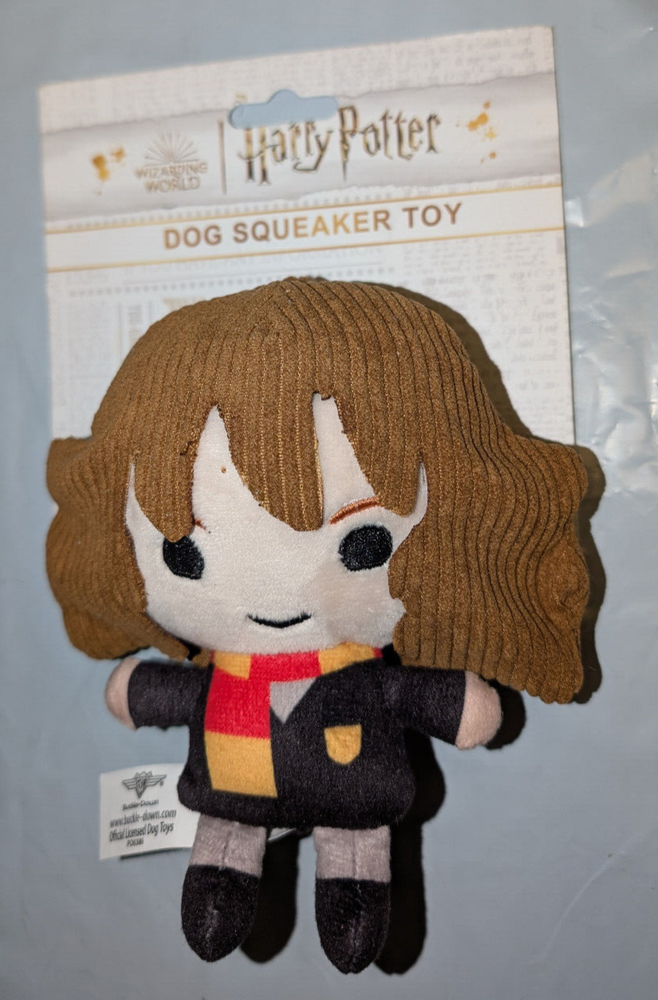 Harry Potter  Hermione Granger Dog Squeaker Squeaky Toy - NWT 5.5