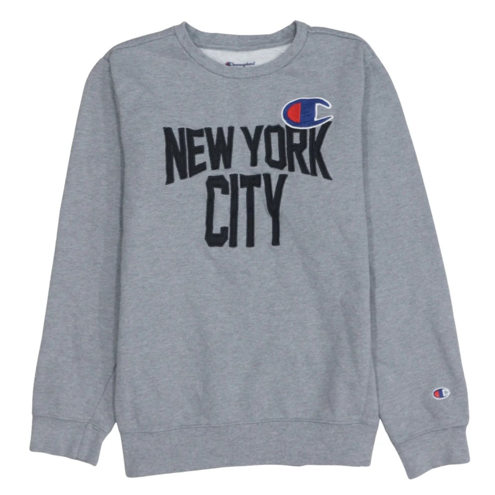 Champion Grey Sweatshirt Women’s XLarge New York City Embroidered Logo