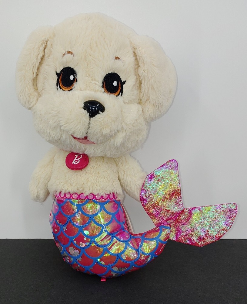 Barbie Dreamtopia Mer Honey Puppy Mermaid 10” Plush Mattel 2018