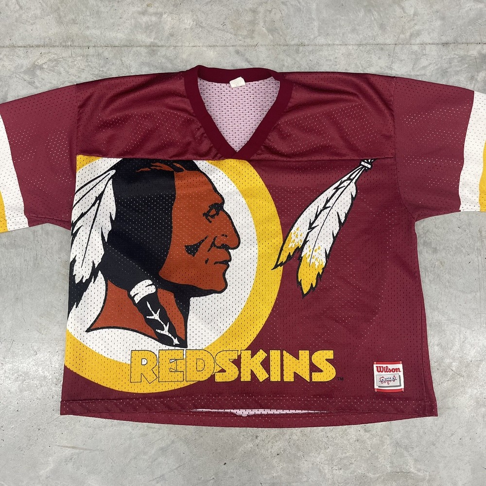Vintage Washington Redskins Wilson big logo crop jersey USA Daniels