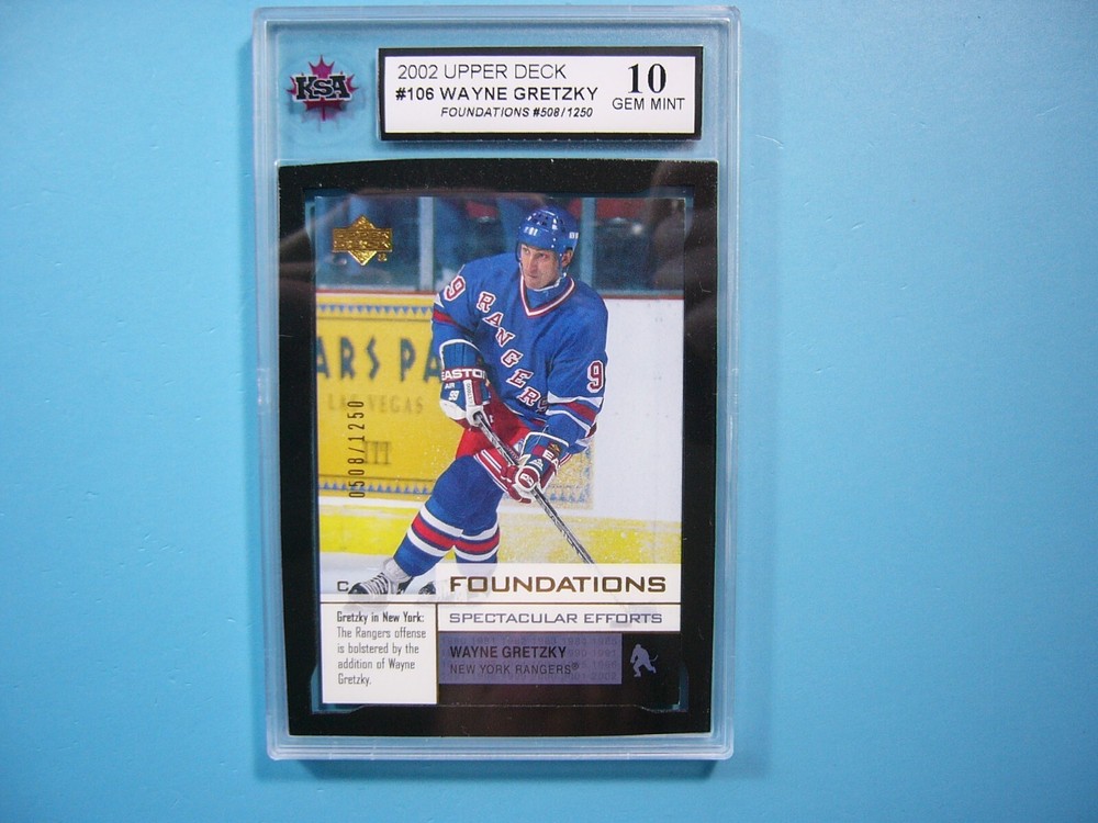 2002/03 UPPER DECK FOUNDATIONS HOCKEY CARD #106 WAYNE GRETZKY KSA 10 GEM MT UD