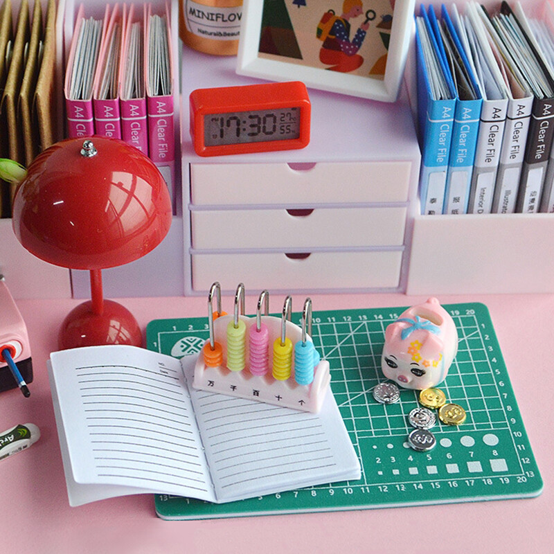 1:12 Dollhouse Miniature Piggy Bank Saving Pot Set Dollhouse Furniture Decor