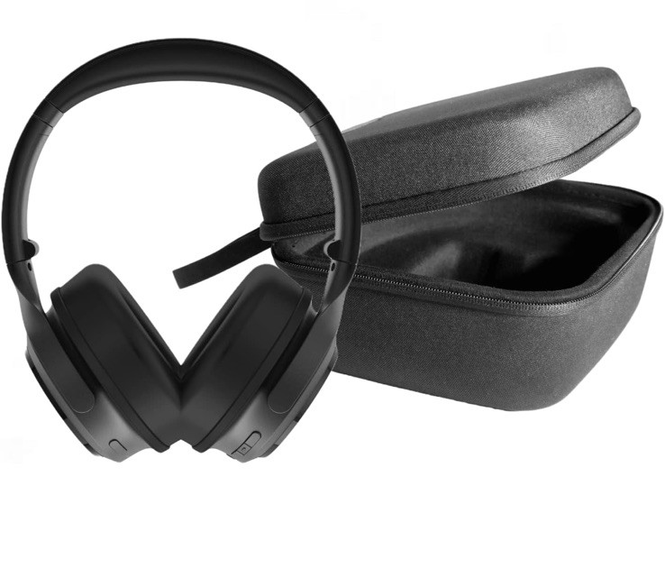 Wyze Wireless Noise Cancelling Headphones with Travel Case - Black