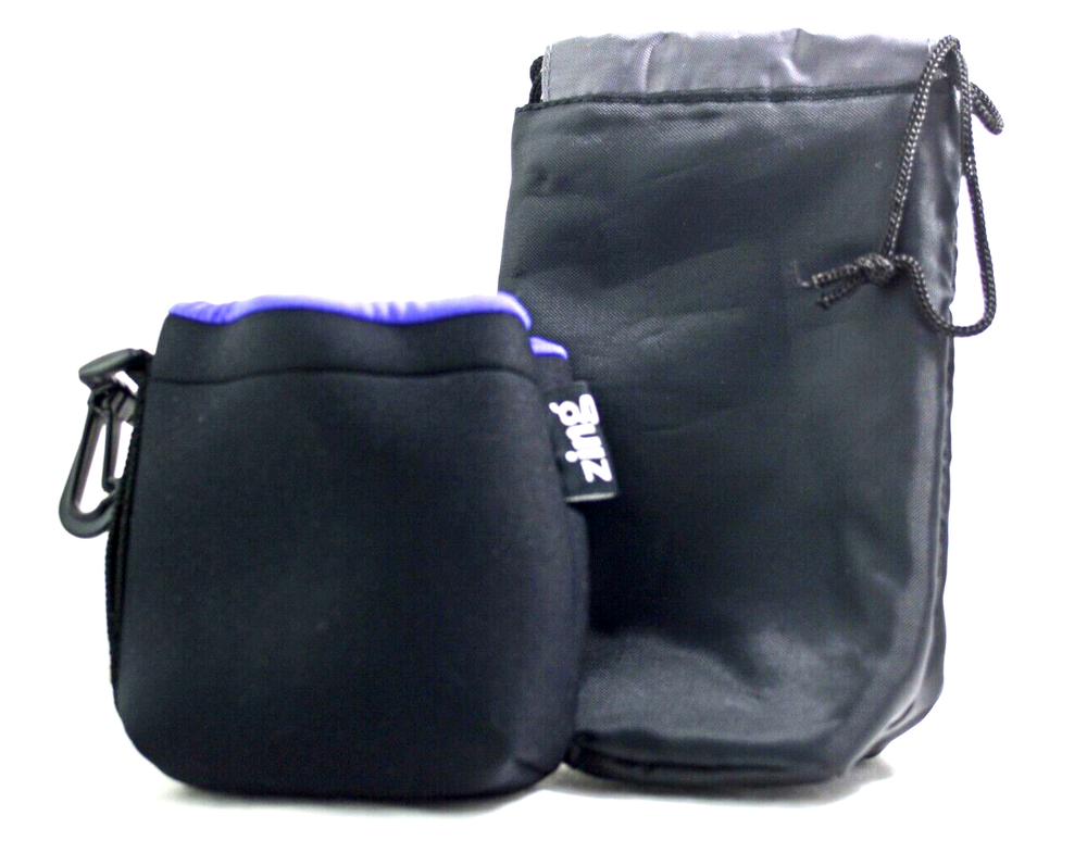 2 PHOTOGRAPHERS SOFT CAMERA LENS POUCHES