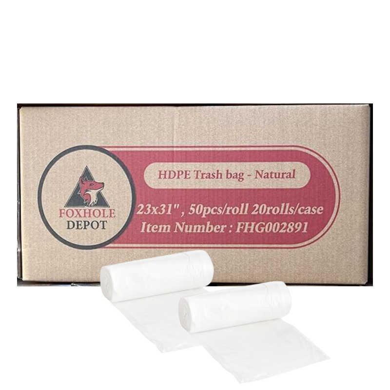 1000 Counts 12-16 Gallon 0.3 mil High-Density Trash Bags Can Liners 23″W x 31″H