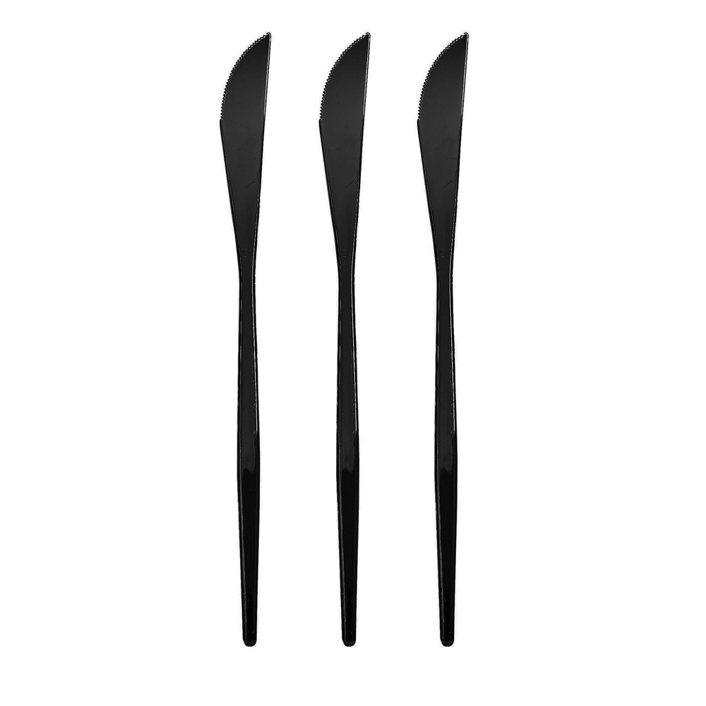 OPULENCE COLLECTION DISPOSABLE KNIVES | Heavy Duty Plastic Flatware | 20 Kniv...