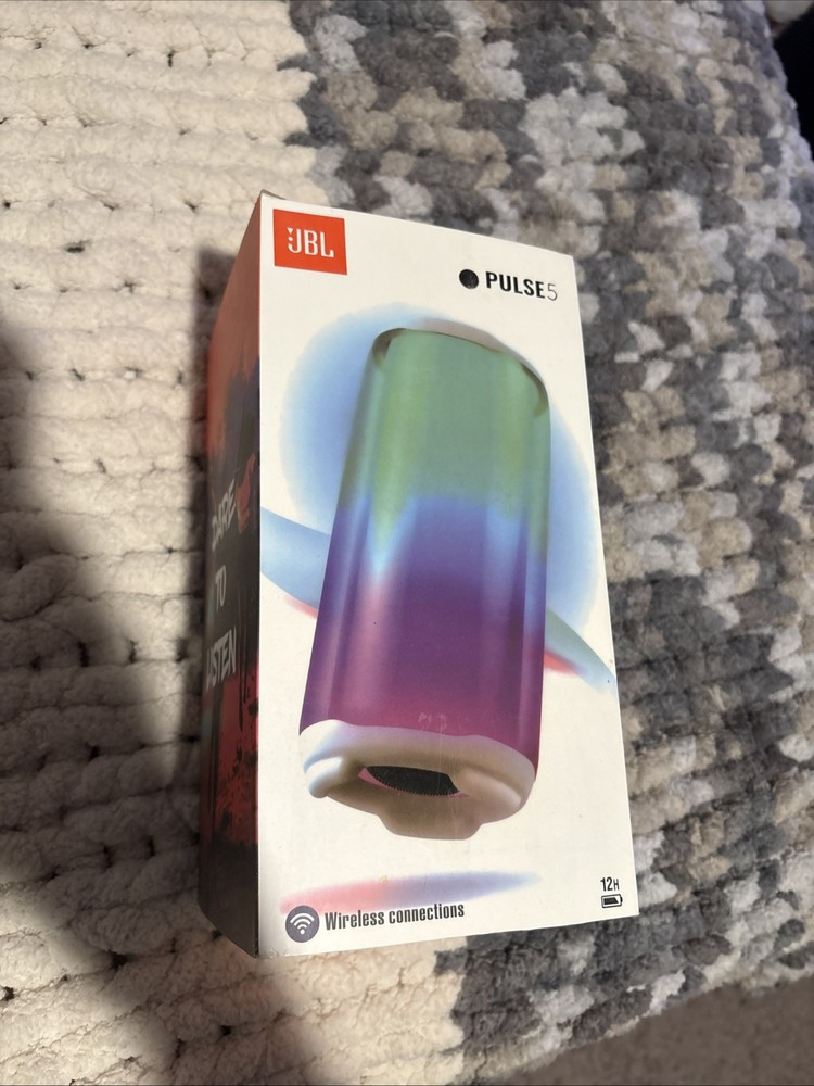 JBL Pulse 5 Portable Bluetooth Speaker Black/White