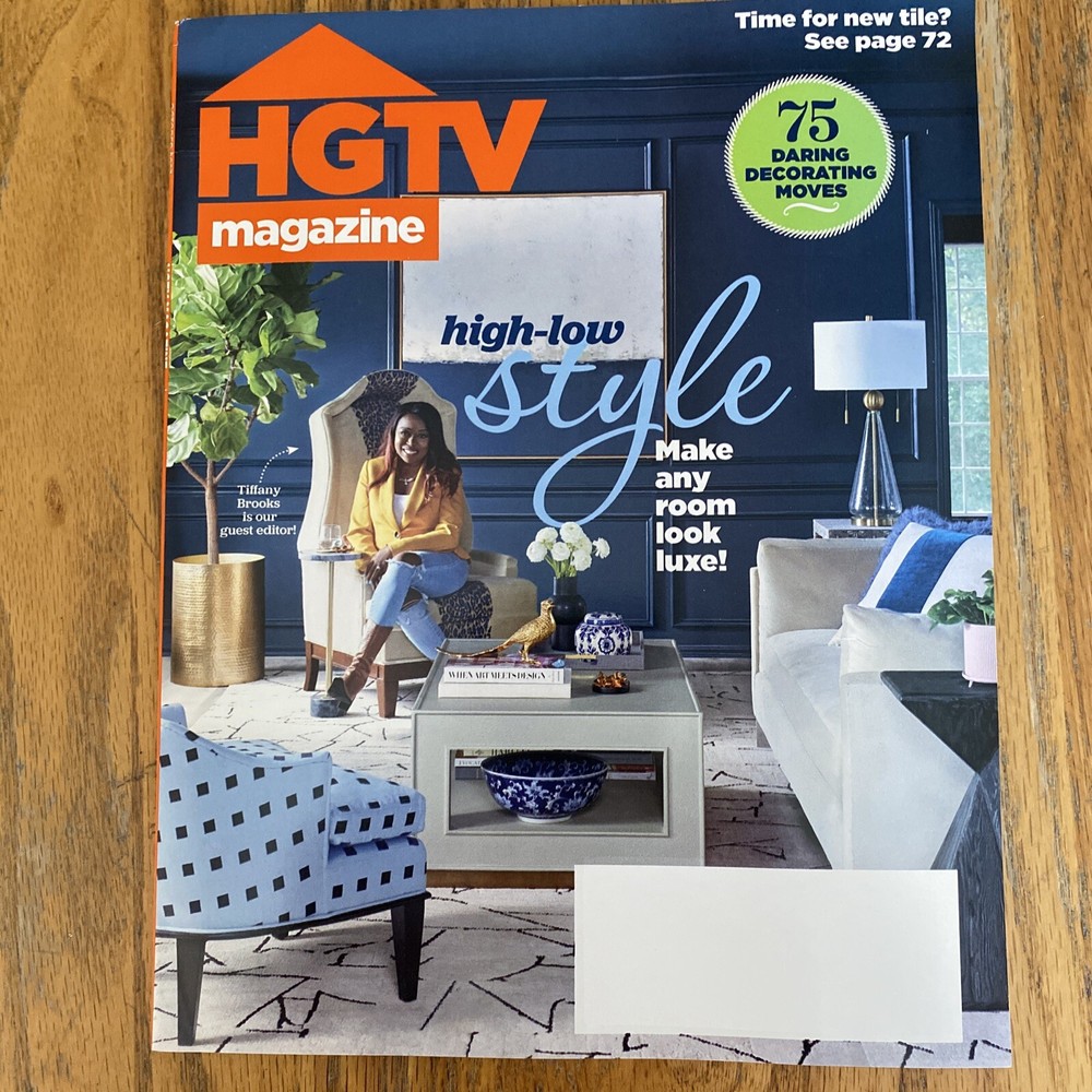 HGTV Magazine October 2023 Tiffany Brooks High-Low Style Make Any Room Look Luxe