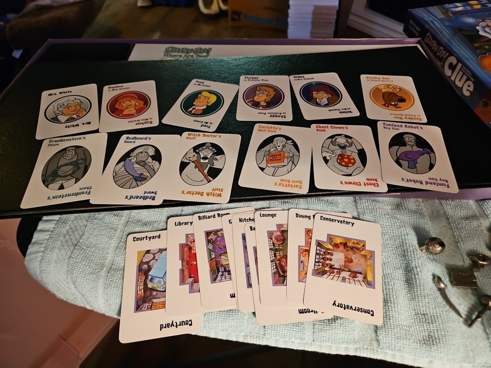 Scooby Doo Where Are You 2002 Clue Board Game Complete with Box