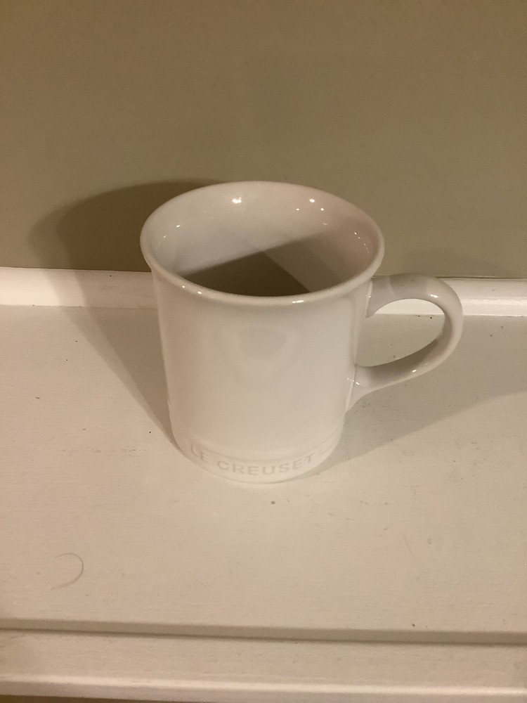 Le Creuset Stoneware Vancouver Mug 14 oz, Elegant White - Open Box