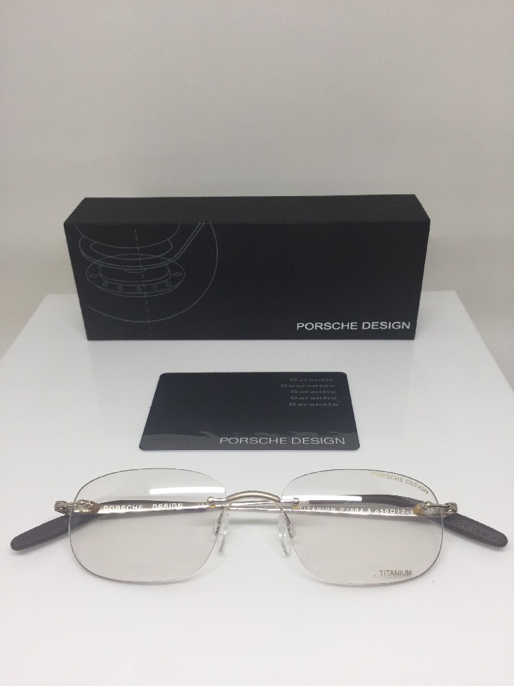 NEW PORSCHE DESIGN P7004 EYEGLASSES C. A Satin Gold P 7004 Optical Eyewear 50mm