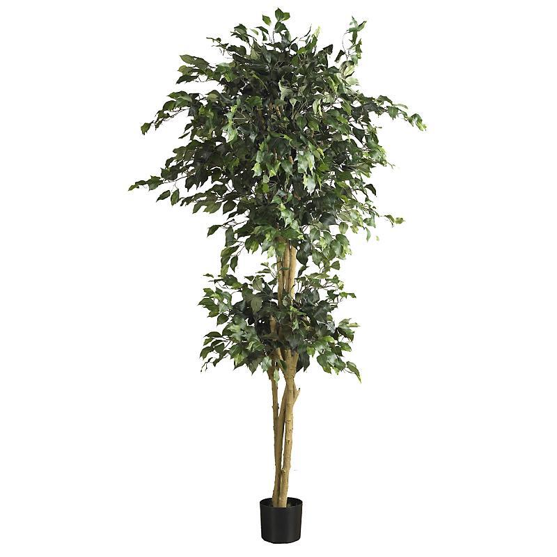 6ft Double Ball Faux Ficus Tree for Home or Office Decor