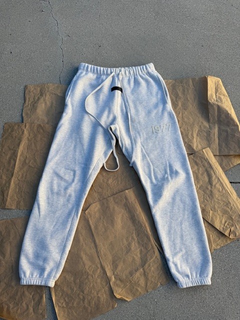 Fear of God Essentials Heathered Oatmeal Sweatpants Size S