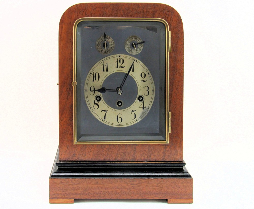 Art Deco 1920's German Junghans Wurttemberg Westminster Chimes Mantel Clock