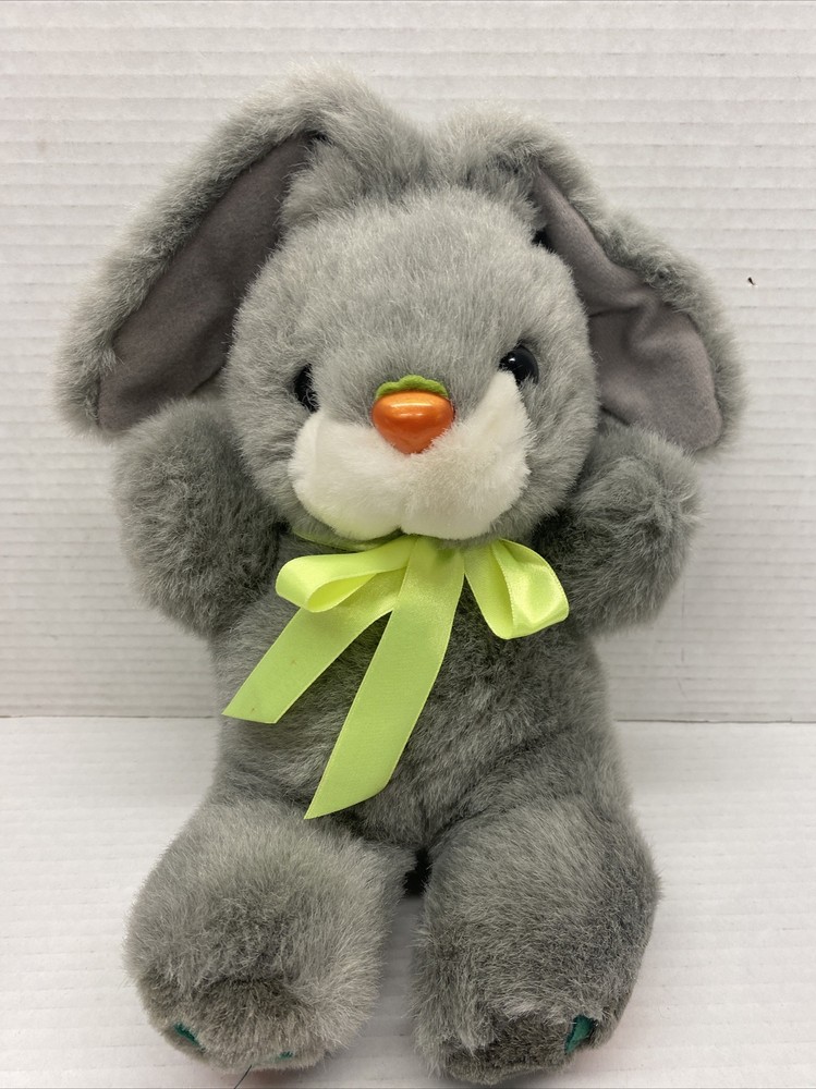 M.S. Toys Grey Plush Bunny Rabbit 10