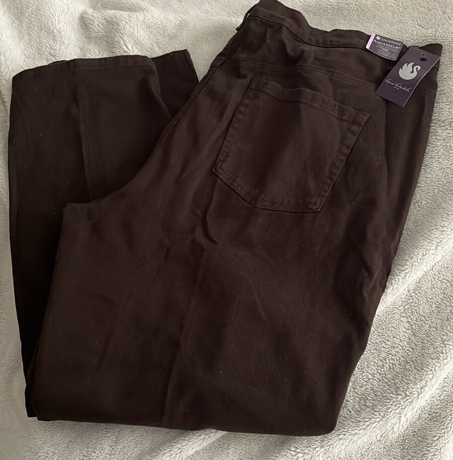 Gloria Vanderbilt Women’s Brown 22W Jeans NWT $44.95