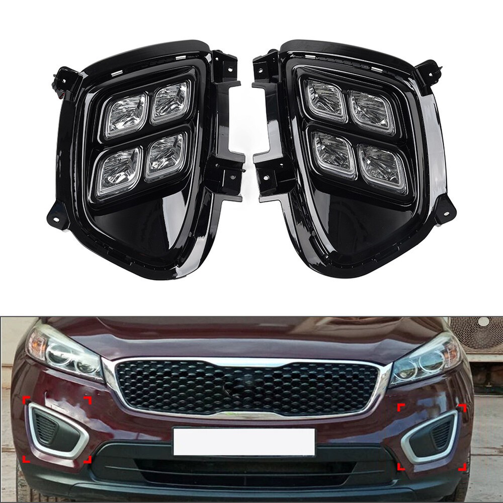 Daytime Running Light Fog Light With Turn Signal For Kia Sorento 2015-2016