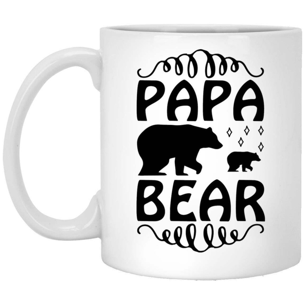 Father's Day Papa Bear Coffee Mug Gift for Dad