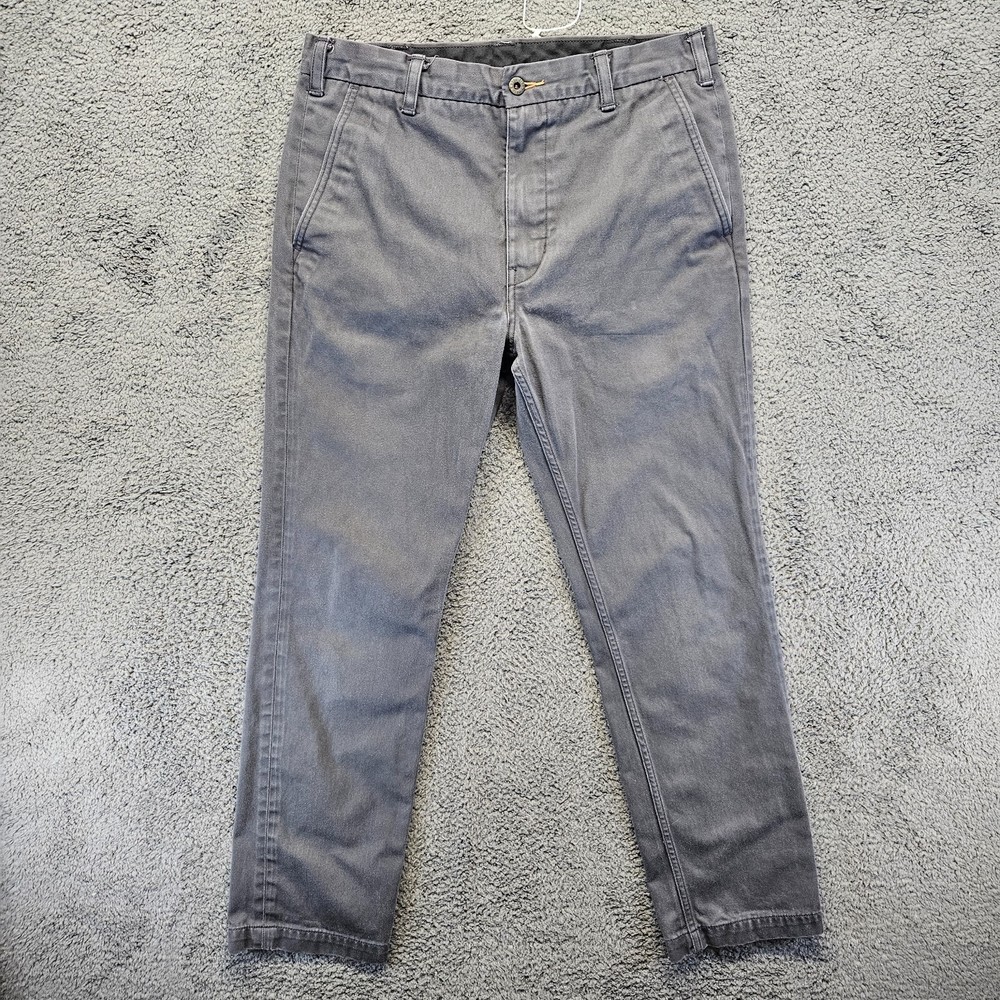Levis Pants Mens 32x32 Gray Flat Front Casual Chino