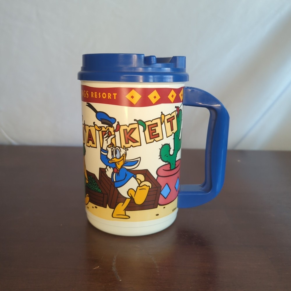 Vintage Disney World Coronado Springs Plastic Whirley Mug Souvenir