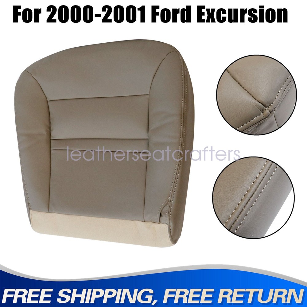 Tan Leather Bottom Seat Cover for 2000-2001 Ford Excursion NH EH LH 4H