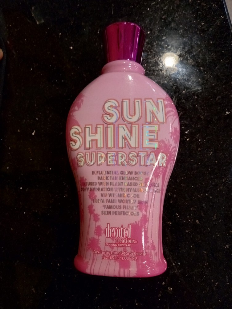 Devoted Creations Sunshine Superstar Influential Glow Boost Tan Enhancer Lotion