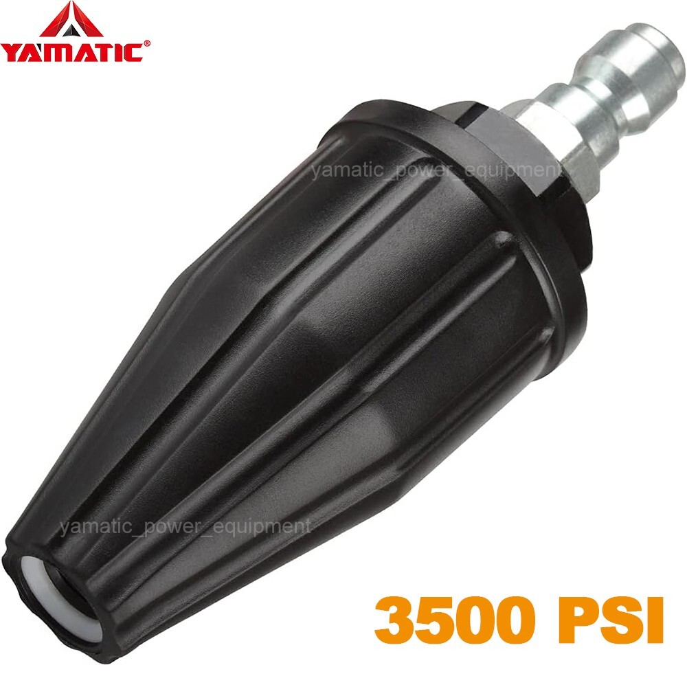 Yamatic 3000 PSI Pressure Washer Turbo Nozzle 360° Jet Wash Rotating