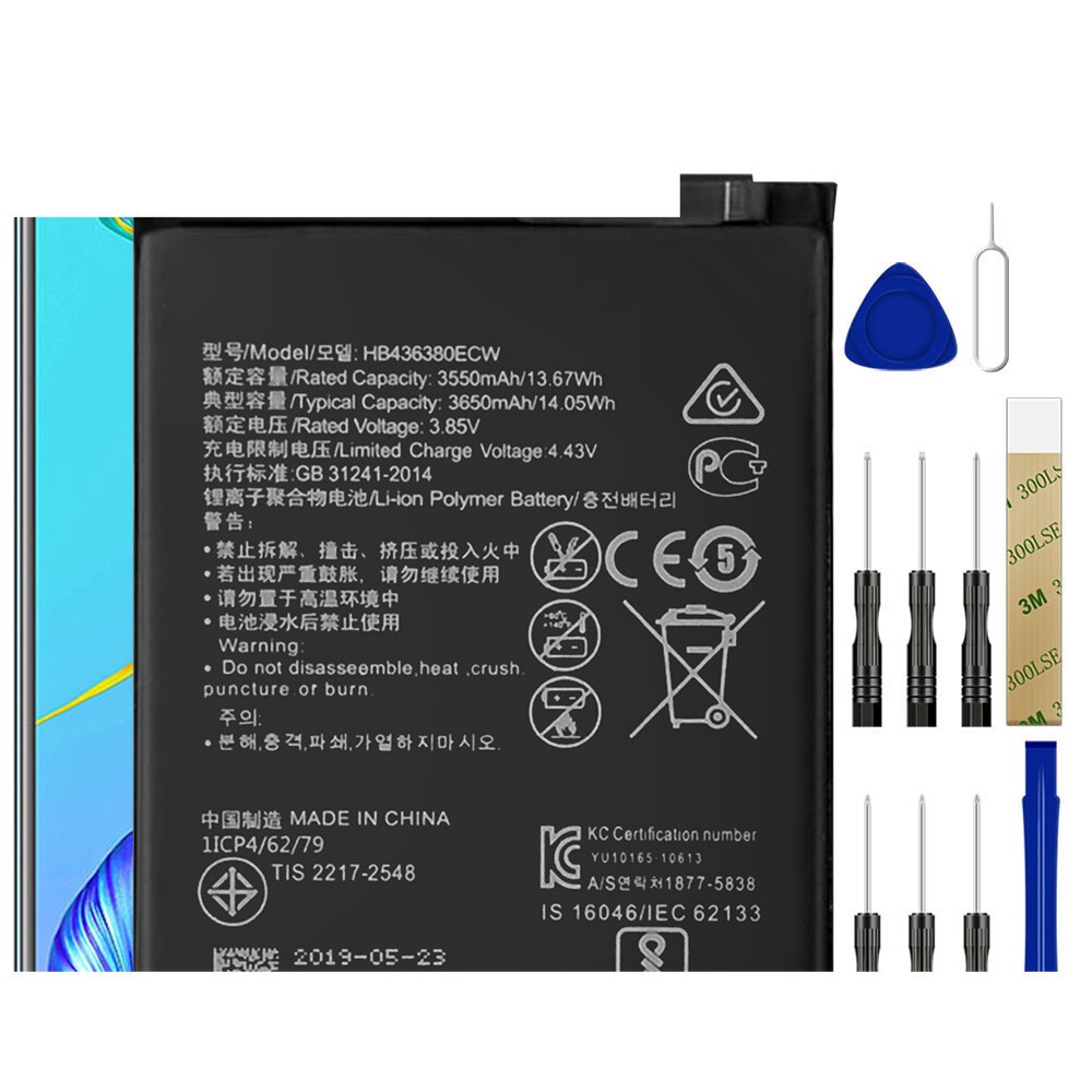For   P30 ELE-L29 Replacement Battery HB436380ECW Tool