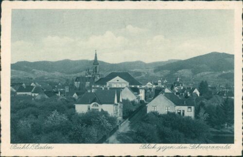 Ansichtskarte Bühl Baden Blick gegen Schwarzwald (Nr.9641)